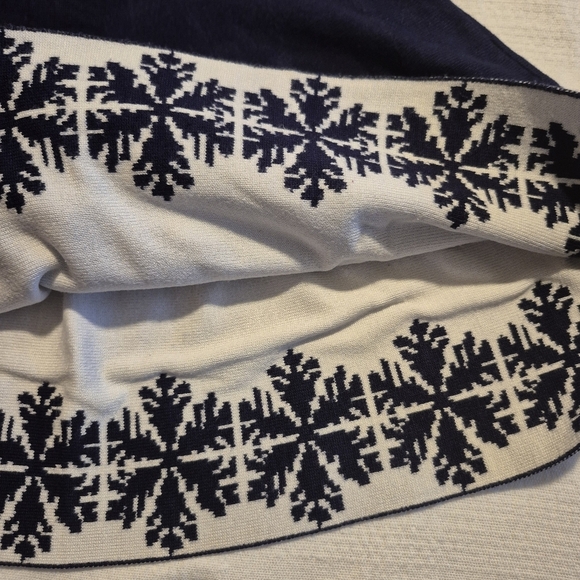 You You kids girls size 100 or 4 sweater dress reindeer & snowflake EUC - Picture 2 of 5